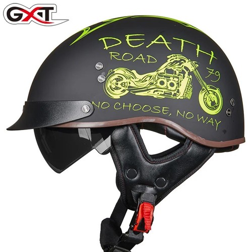 Retro half helmet - half,