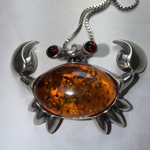 Necklace baltic amber sterling - necklace,