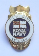 Royal Navy British Veteran Enamel Pin Lapel Badge or Walking Stick Mount UK 2025