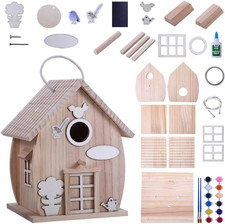 Wooden DIY Bird House Kit for