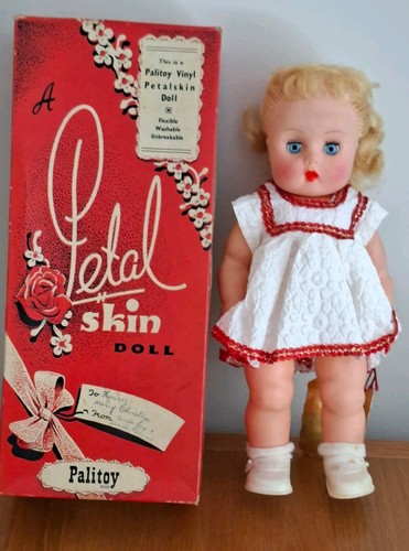 Vintage vinyl petal skin - vinyl, doll