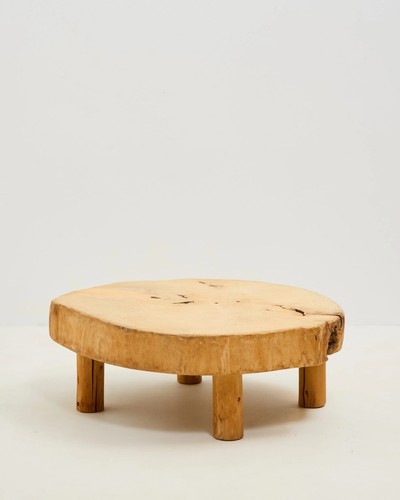 Sun bleached slab table - bleached,