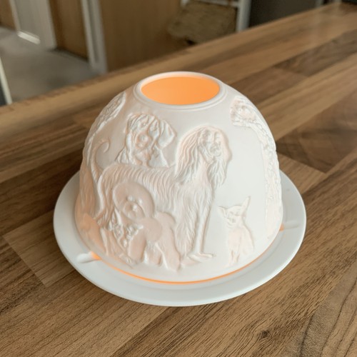 Porcelain tea light - light, candle