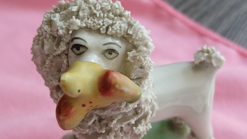 Antique staffordshire poodles - antique,