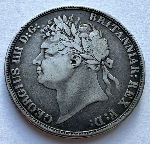 1822 crown tertio george - crown, iv