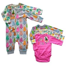 Baby Girl Christmas Set 3 6 Month NEXT Romper Sleepsuit Bodysuit Bright Xmas Fun