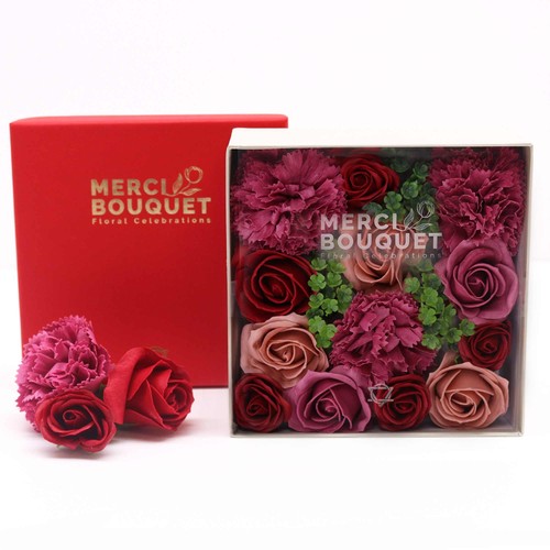 Square box vintage roses - vintage,