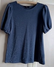 NEXT GREY GLITTER TOP SIZE 14