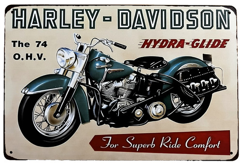 Harley davidson tin - davidson, sign