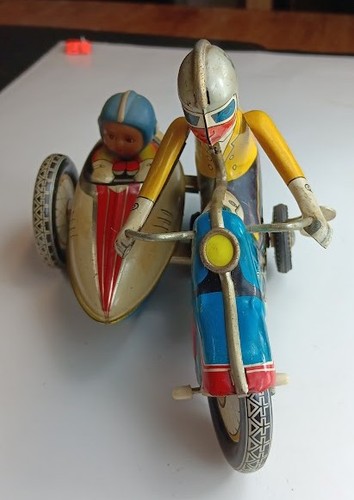 Vintage toy motorcycle - vintage,
