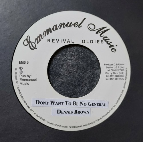 Dennis brown don want be - dennis,