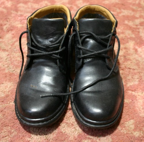 Clarks mens black leather
