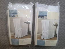 Pair Of White Cotton Dining