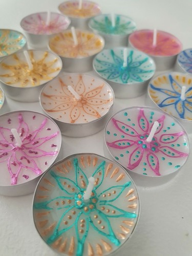 Henna inspired tealight - henna,