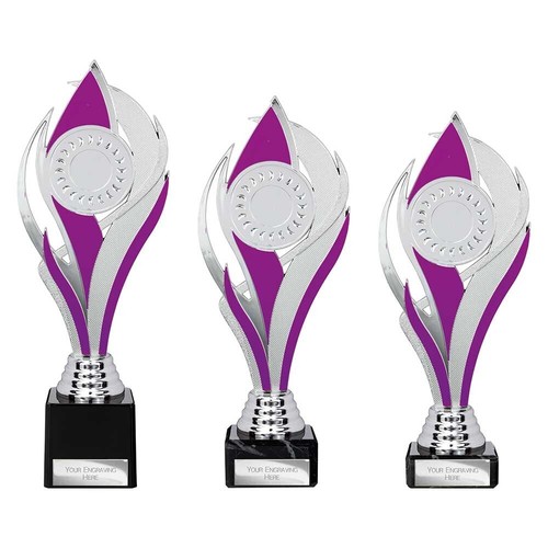 Silver and purple - silver,
