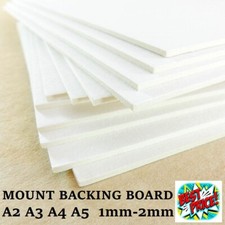 A4 A3 A2 Greyboard 1mm 1.5 2mm Micron Craft Card Thick Mount Board Frame Backing