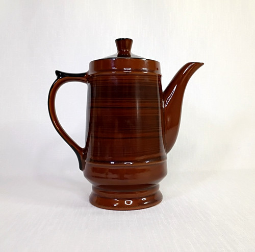 Vintage brown ceramic coffee - vintage,