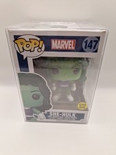 Funko Pop! Glow In The Dark. She-Hulk #147  Vinyl Bobble-head. Protective Case