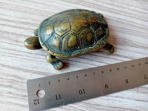 Tortoise ashtray brass - tortoise,