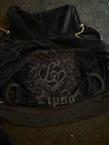 Lipsy black velour pullover - black,
