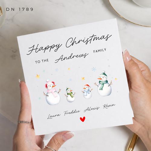 Personalised family christmas - personalised,