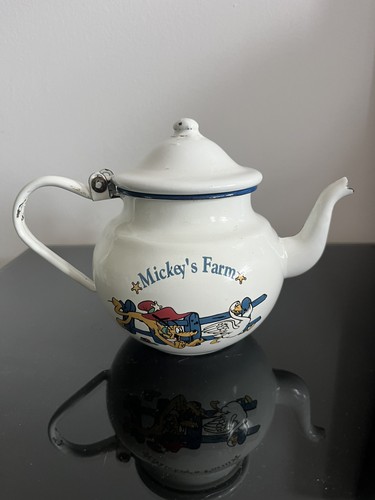 Rare vintage enamel teapot - rare,