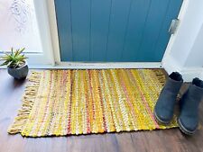 Yellow Chindi Rug - Recycled