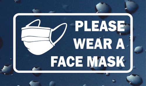 Please wear face mask - a,