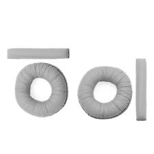 1 Pair Earpads & 2PCS Headband Pads for Sennheiser PX100 PX100-II PXC150 Grey