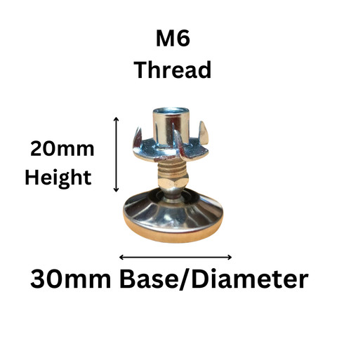 Chrome feet furniture legs - 4,