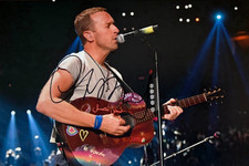 12x8 Photo Hand Signed by Chris Martin COLDPLAY Music Star + Verified COA Singer