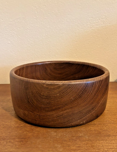Handsome large teak bowl - handsome,