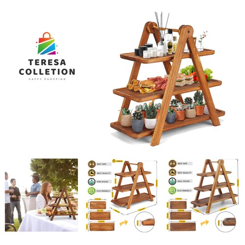 Extra large wood - 3, tier