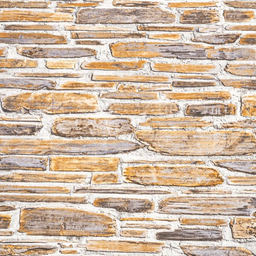 Brown grey brick - grey, wallpaper