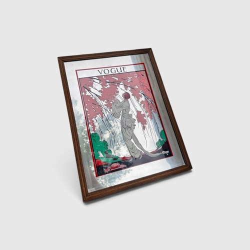 Vintage 1970s vogue mirror - vintage,