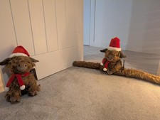 Christmas Highland Cow Door