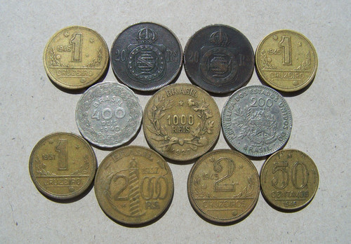 Brazil collection old - of, coins