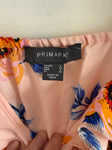 Primark pink floral woven - pink,