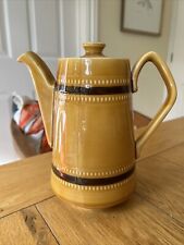 Retro Vintage Pottery Coffee Pot by Sadler England c1970s