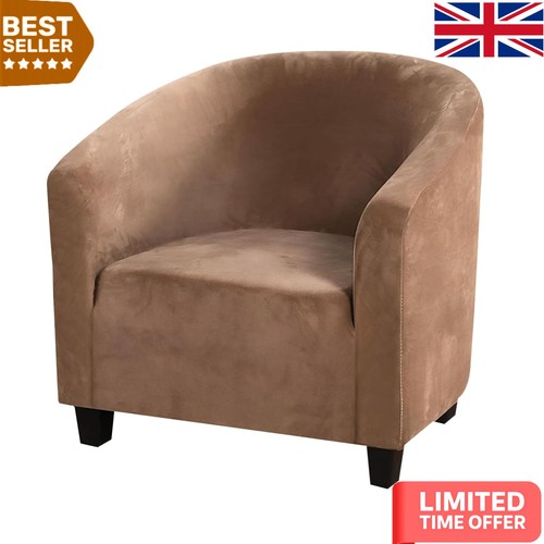Velvet armchair slipcover - velvet,