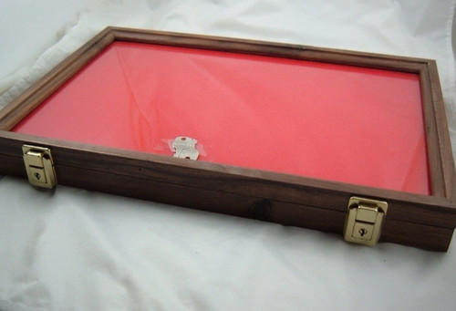 Walnut wood showcase display - walnut,
