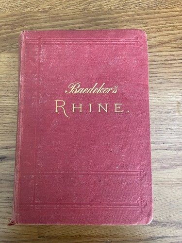 1889 baedeker rhine - baedeker's,