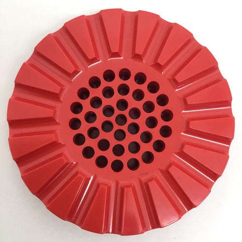 Kartell 4637 red ashtray - kartell,