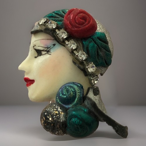 Vintage art deco lady - vintage,