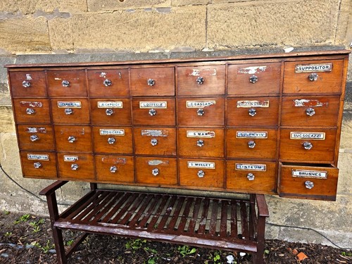 Antique wooden apothecary - antique,