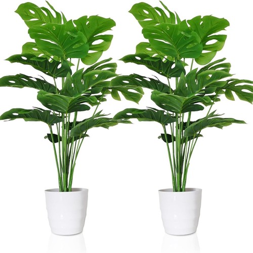 2pcs artificial monstera tree - 2pcs,