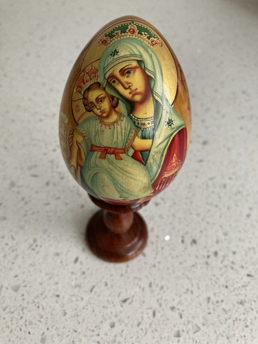 Orthodox icon egg virgin mary - orthodox,