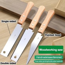 Japanese Style Hand Saw Single/Double Sided Fine Tooth Wood Saw SK5 Steel Flexib