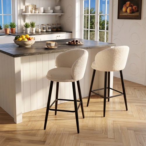 2pcs bar stools - 2pcs, fleece