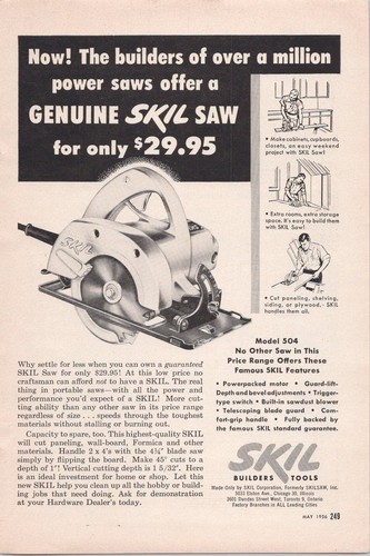Skil saw model 504 vintage - 504,
